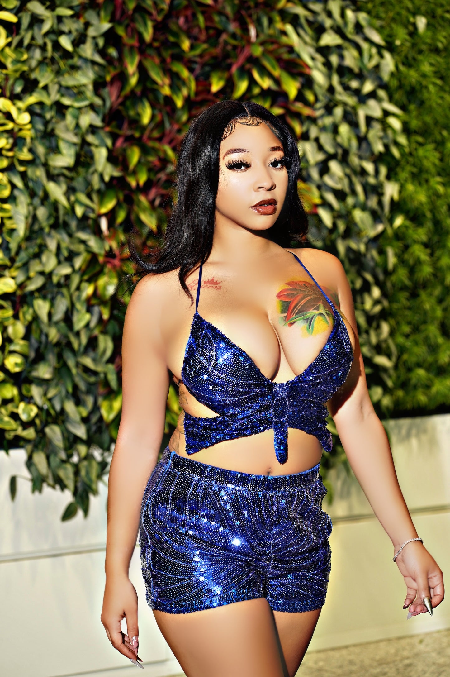 ‘Always Fly’ butterfly sequin set